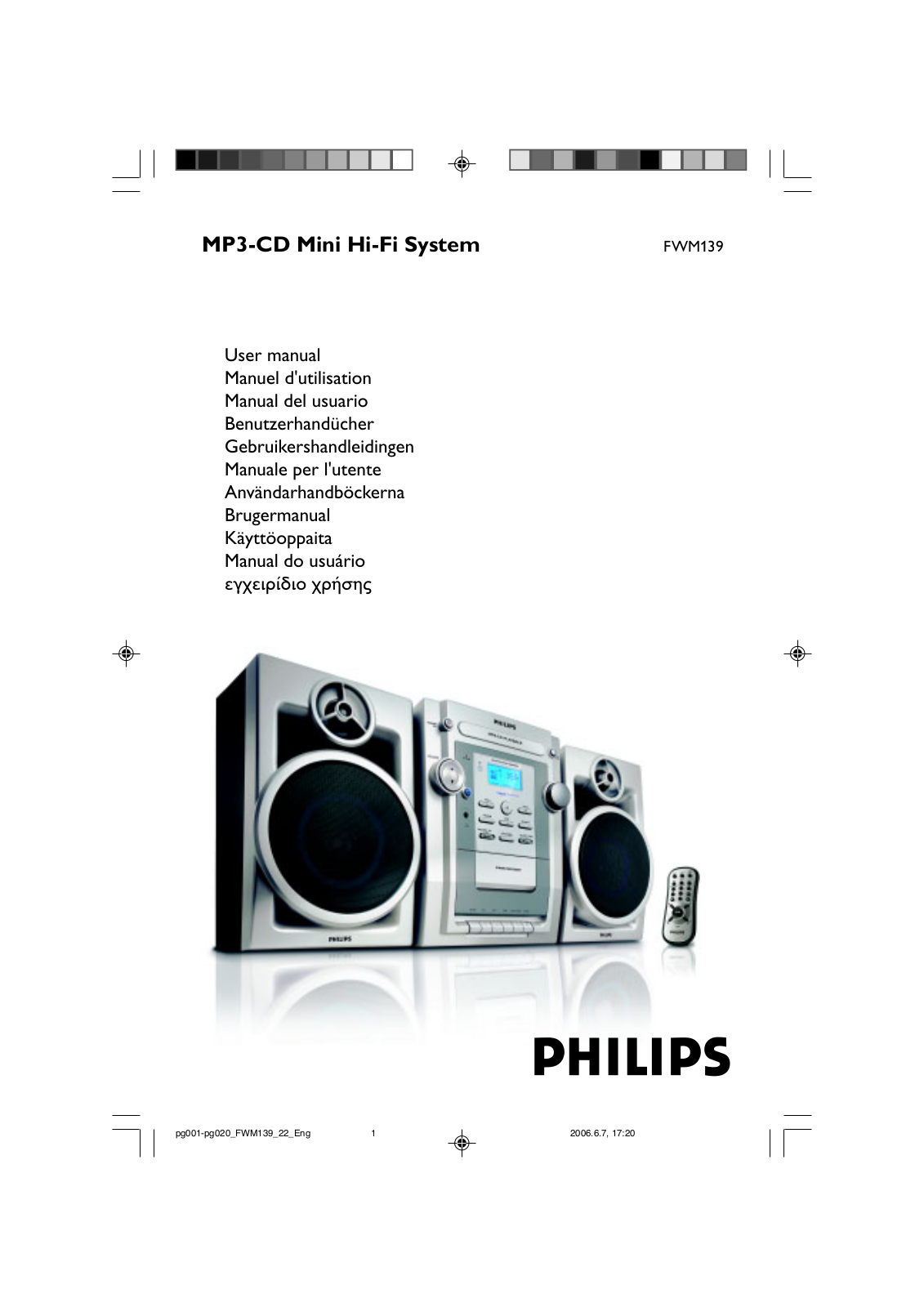 Philips FWM139 User Manual