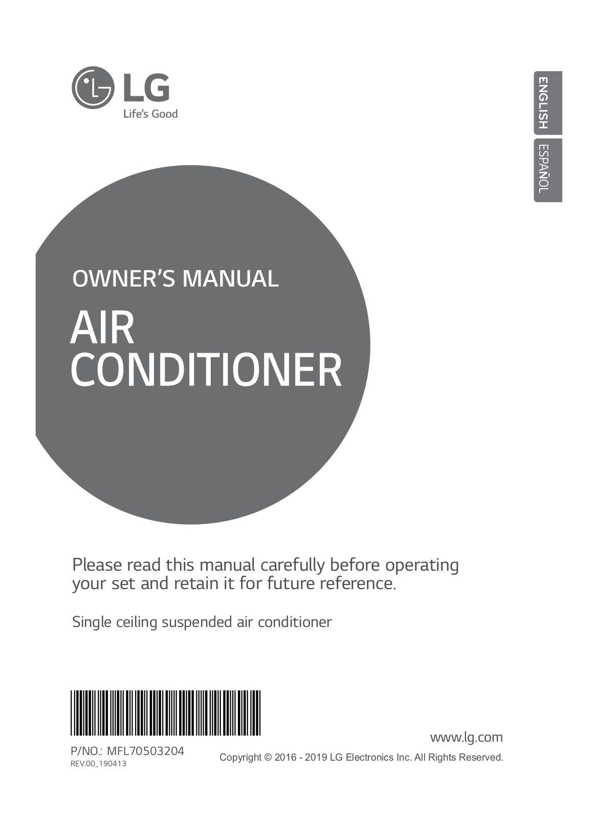 LG AVNQ50GM2A4 Owner’s Manual