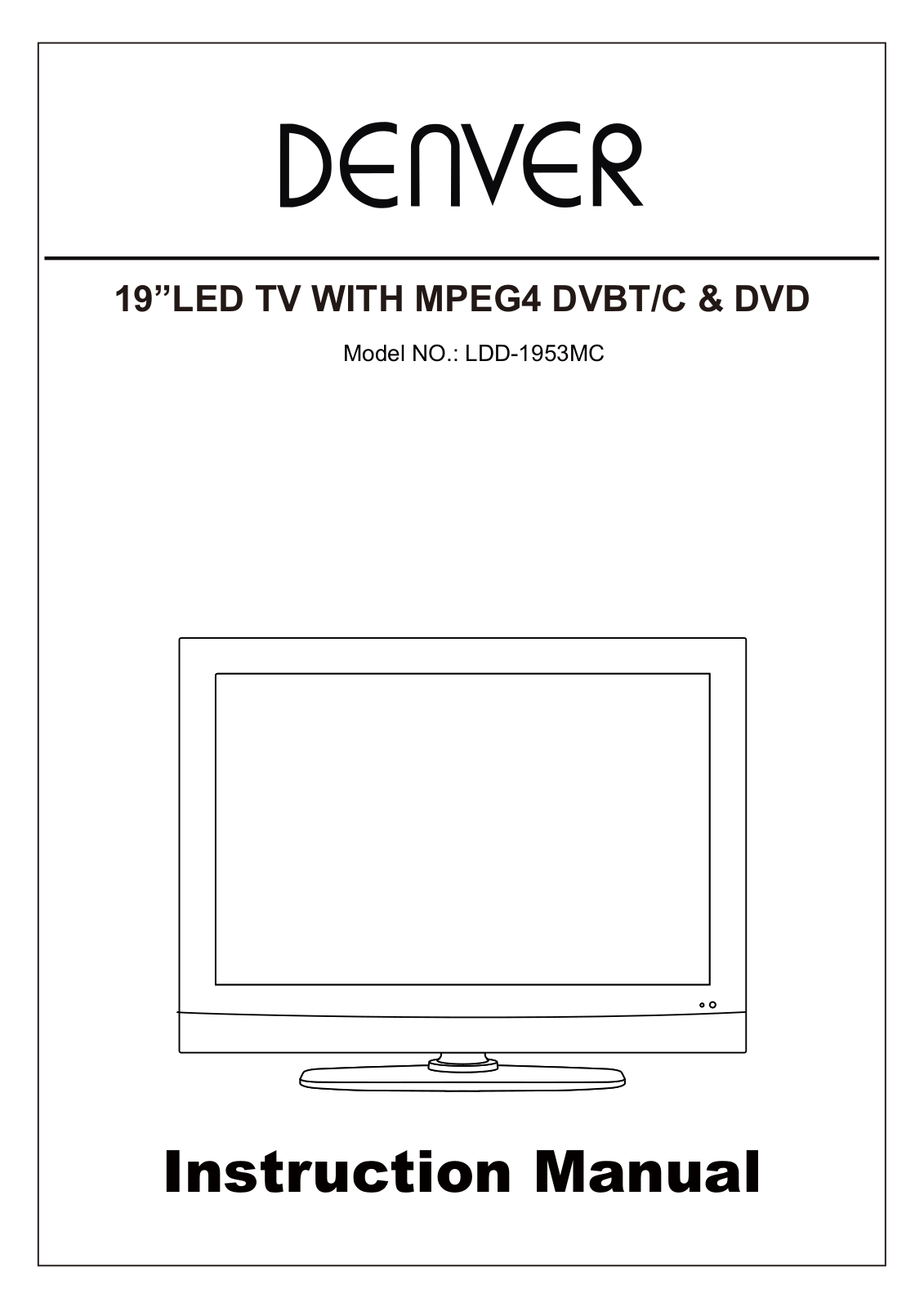 Denver LDD-1953MC Instruction Manual