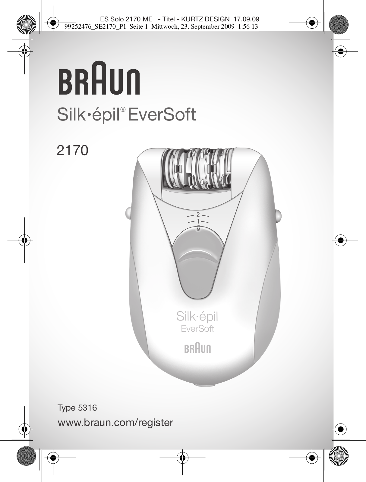 BRAUN 2170 Solo User Manual