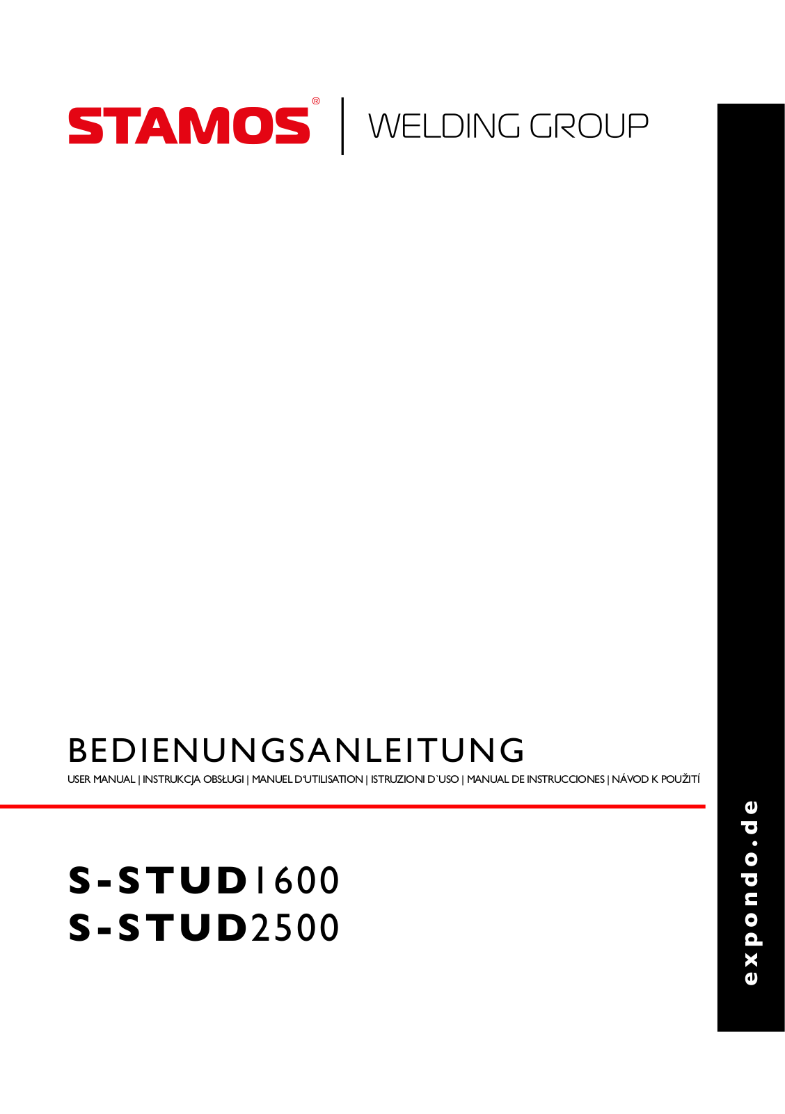 Stamos S-STUD 1600, S-STUD 2500 User guide - ManualMachine.com