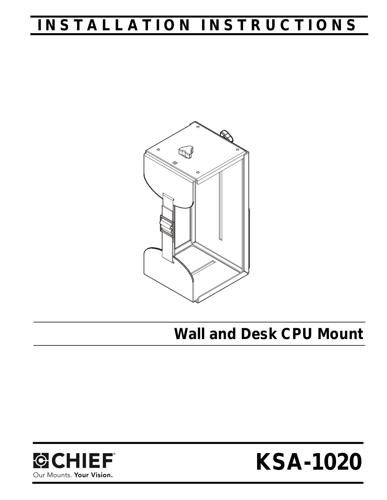 CHIEF KSA1020 User Manual