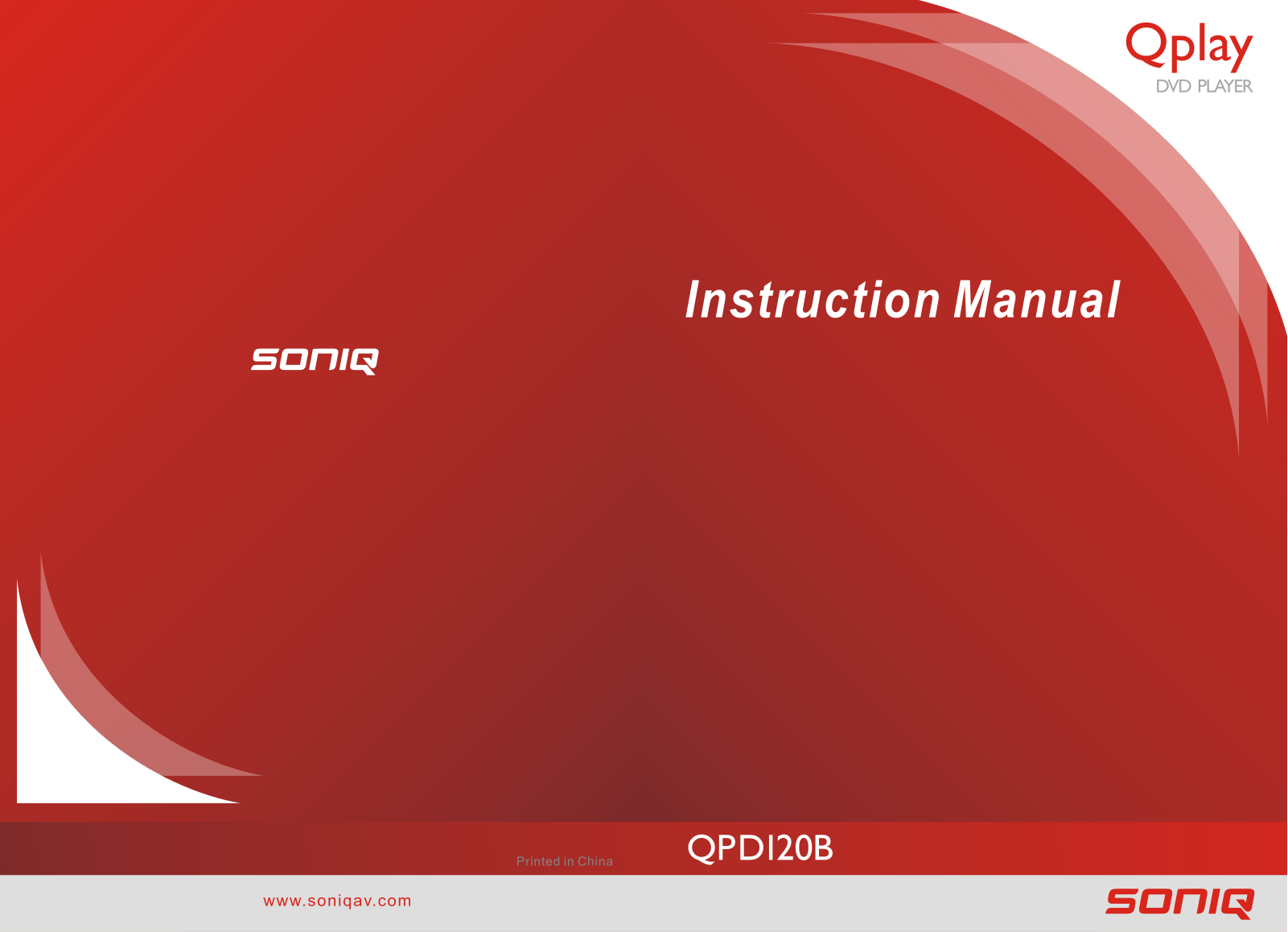 SONIQ QPD120B Instruction Manual