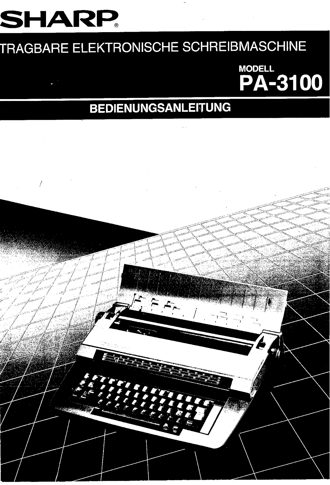 Sharp PA-3100 User Manual