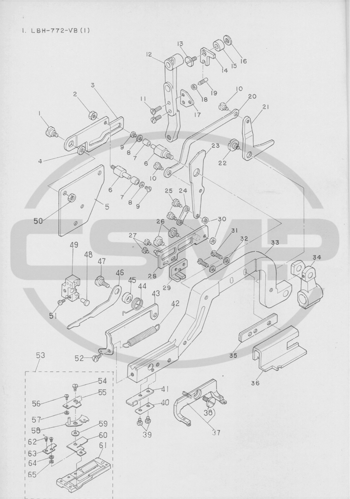 Juki LBH772VB Parts Book