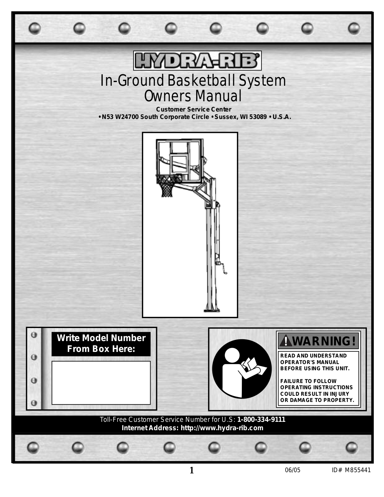 Spalding M8860411 User Manual