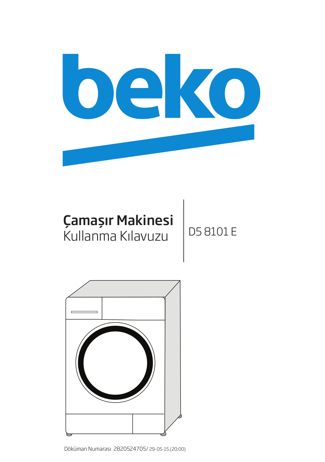 Beko D5 8101 E User manual