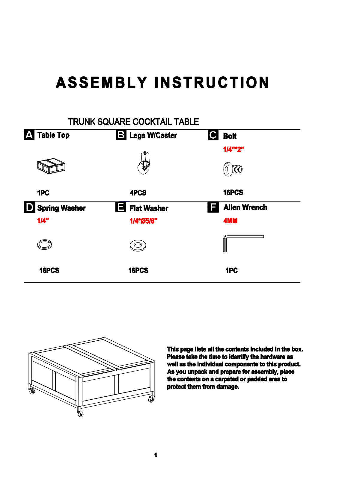 Sand & Stable W001160609 Installation & Assembly - ManualMachine.com