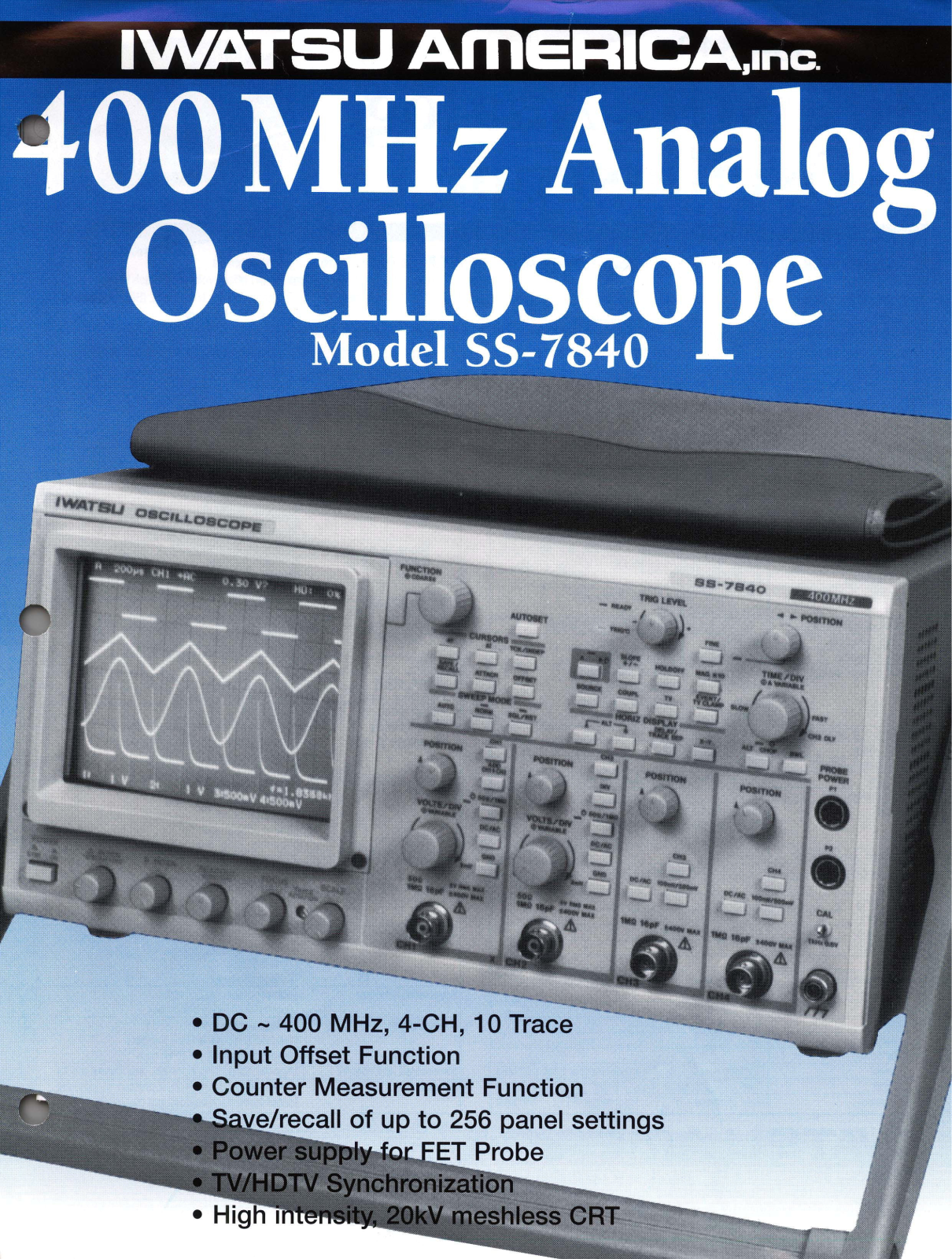 Iwatsu SS-7840 Datasheet