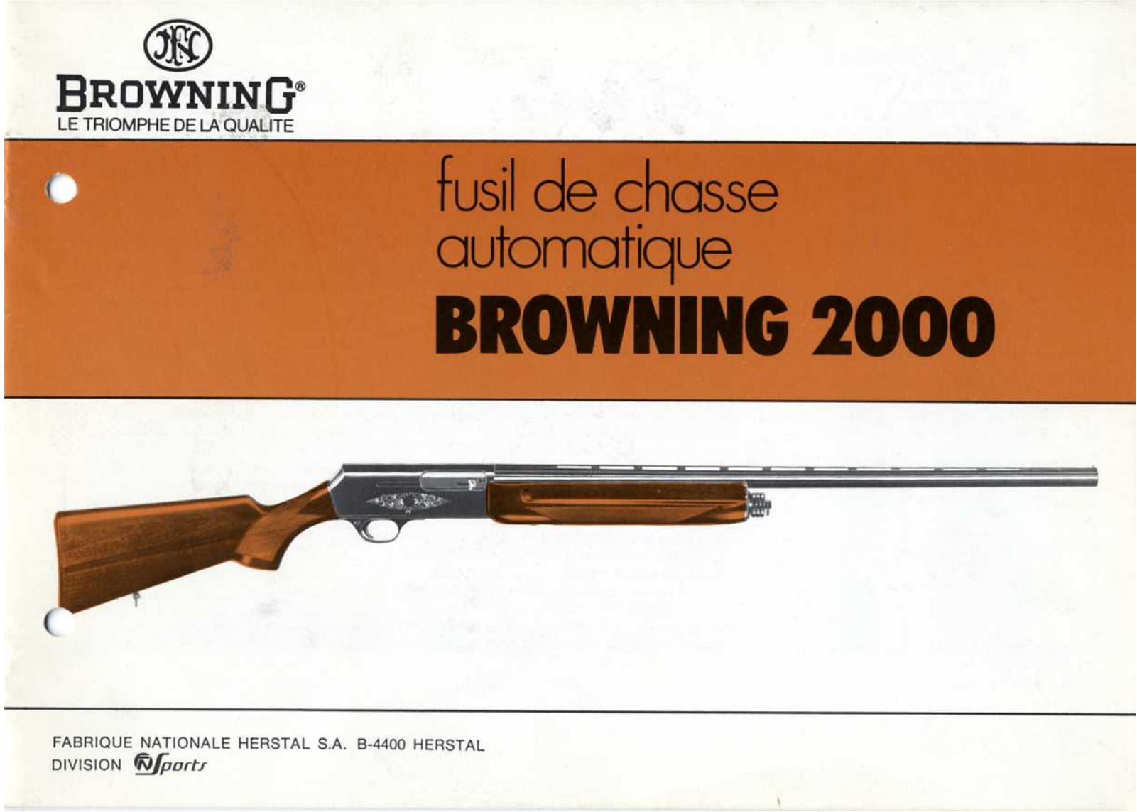 BROWNING B2000 User Manual
