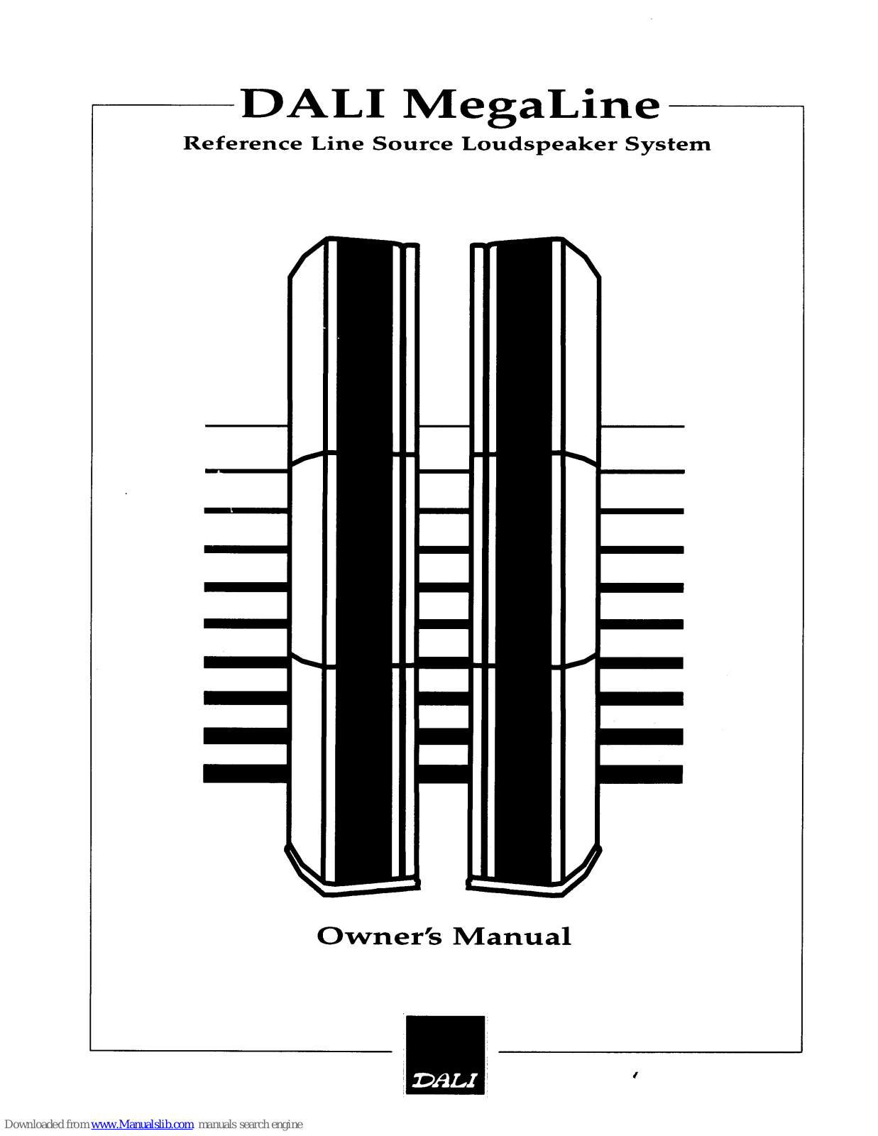 Dali MegaLine III, MegaLine Owner's Manual