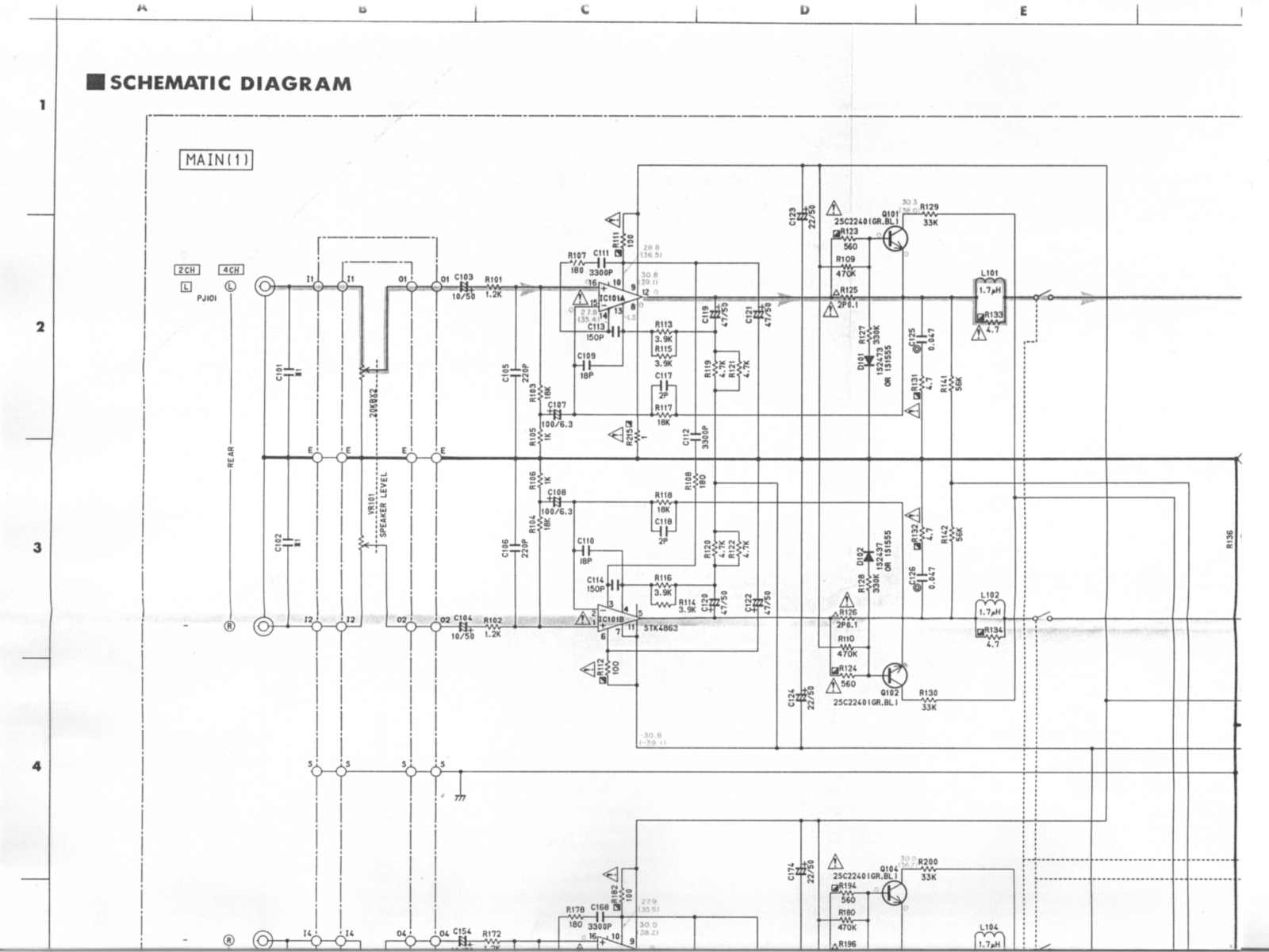 Yamaha M-35 Schematic