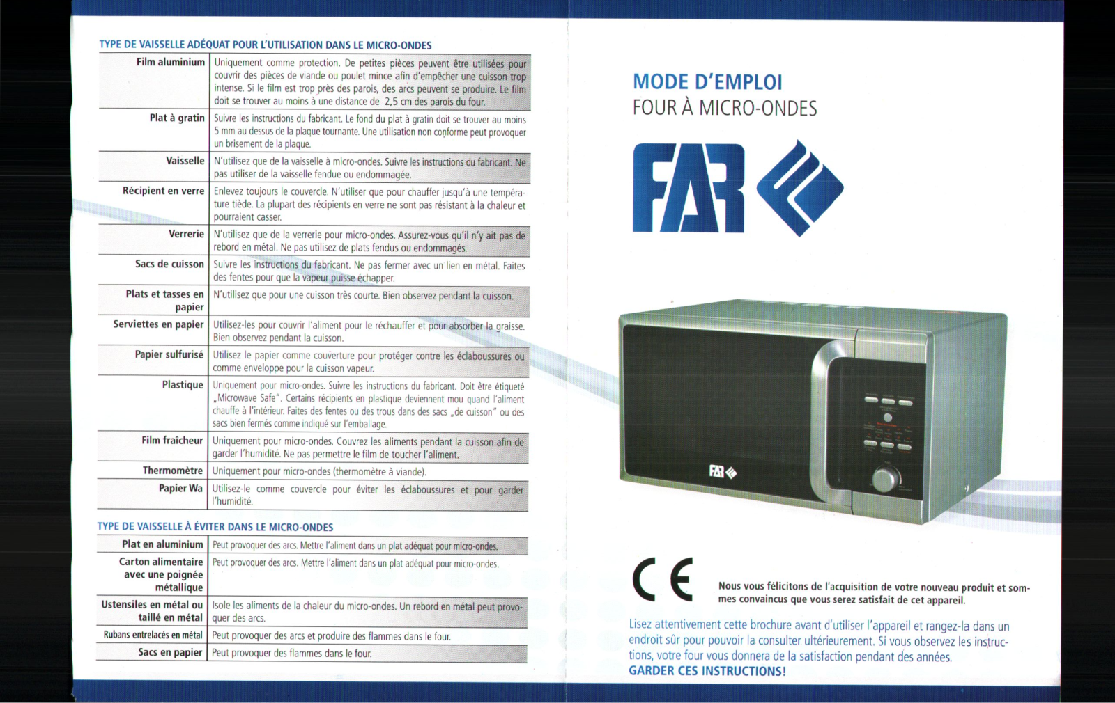 FAR MOC25E CI User Manual