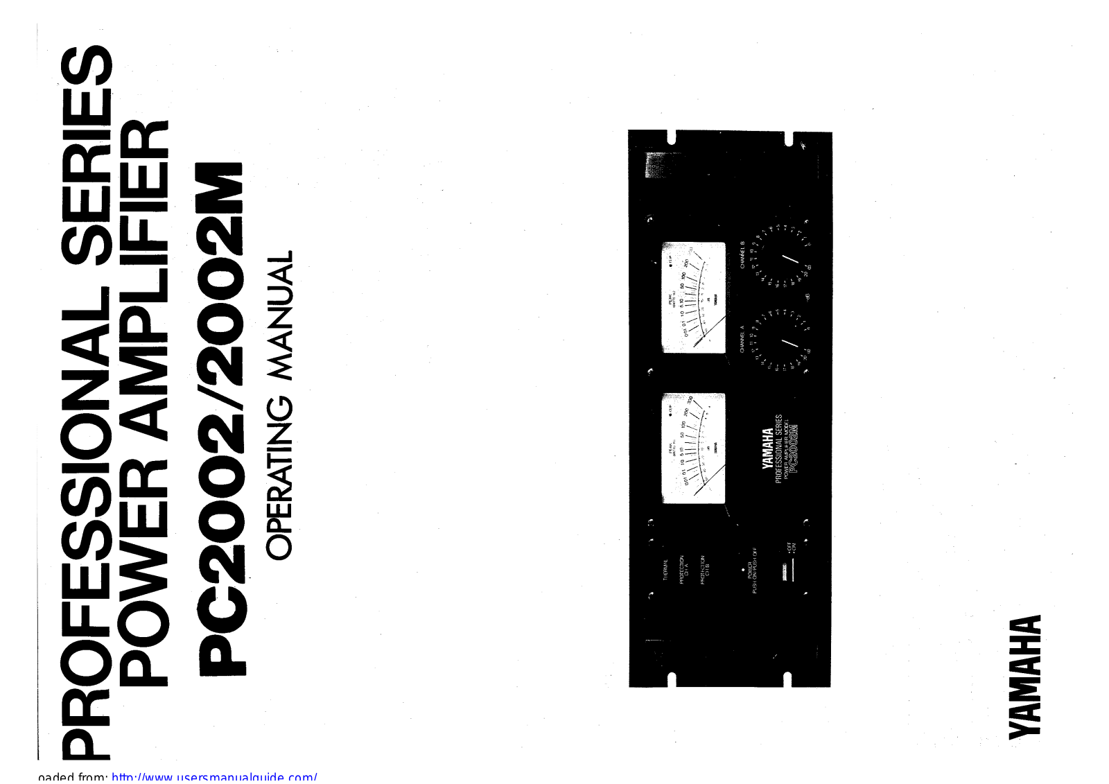 Yamaha Audio PC2002M, PC2002 User Manual