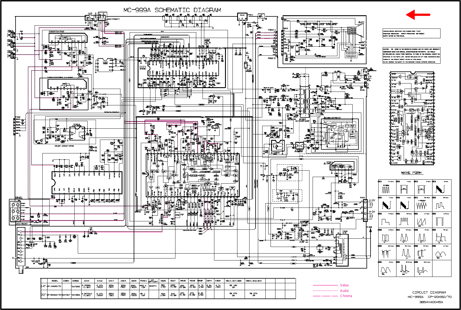 LG CP 14K60 Diagram