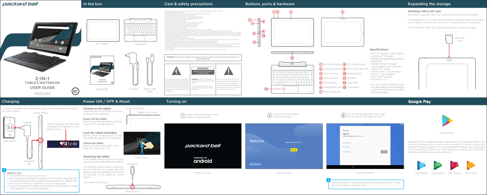 Packard bell PB1009X User Manual