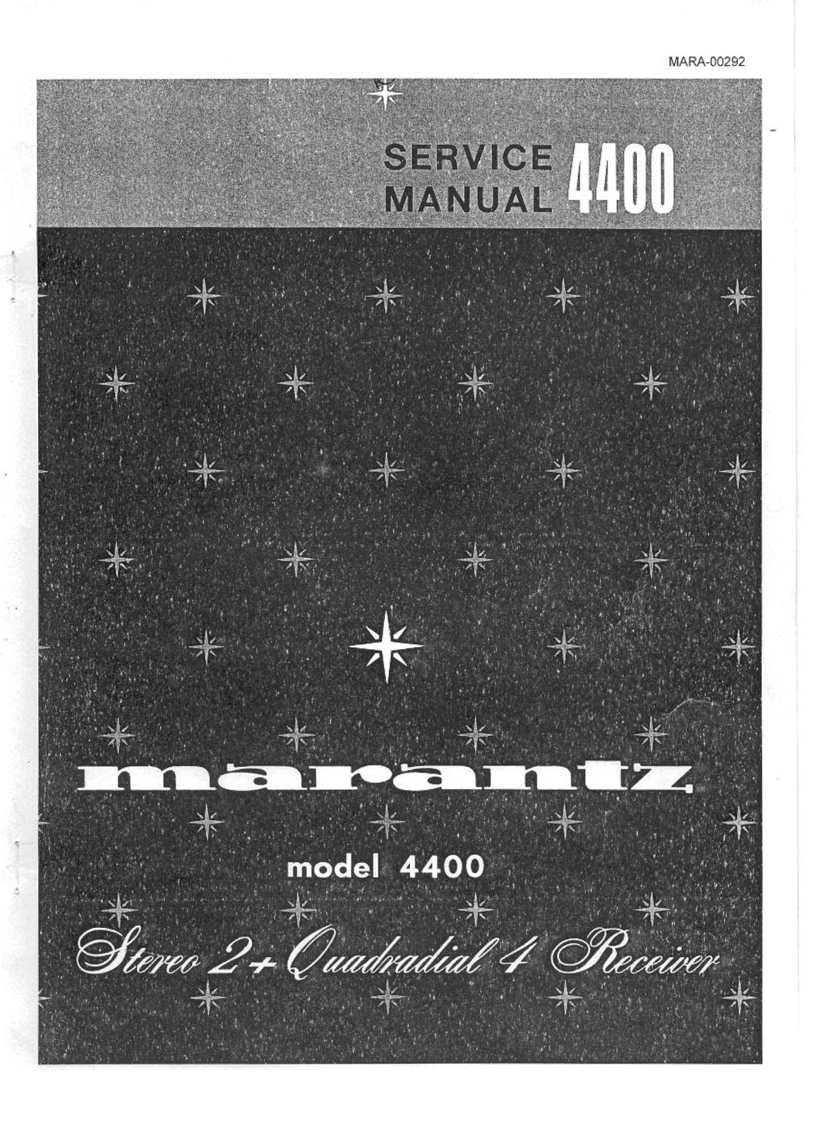 Marantz 4400 Schematic