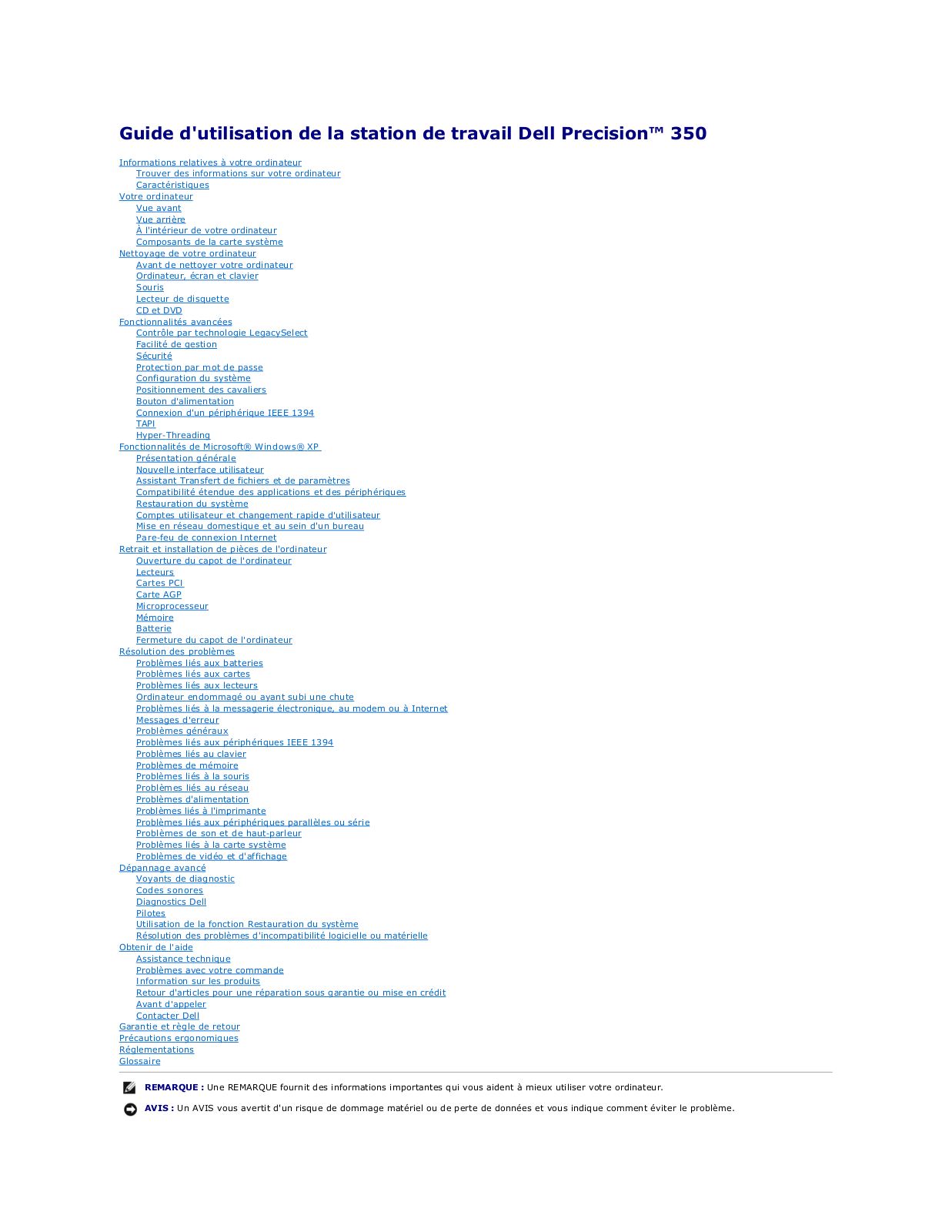 Dell Precision 350 User Manual