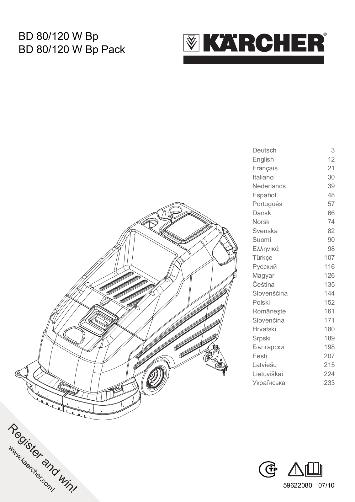 Karcher BD 80/120 W Bp User Manual