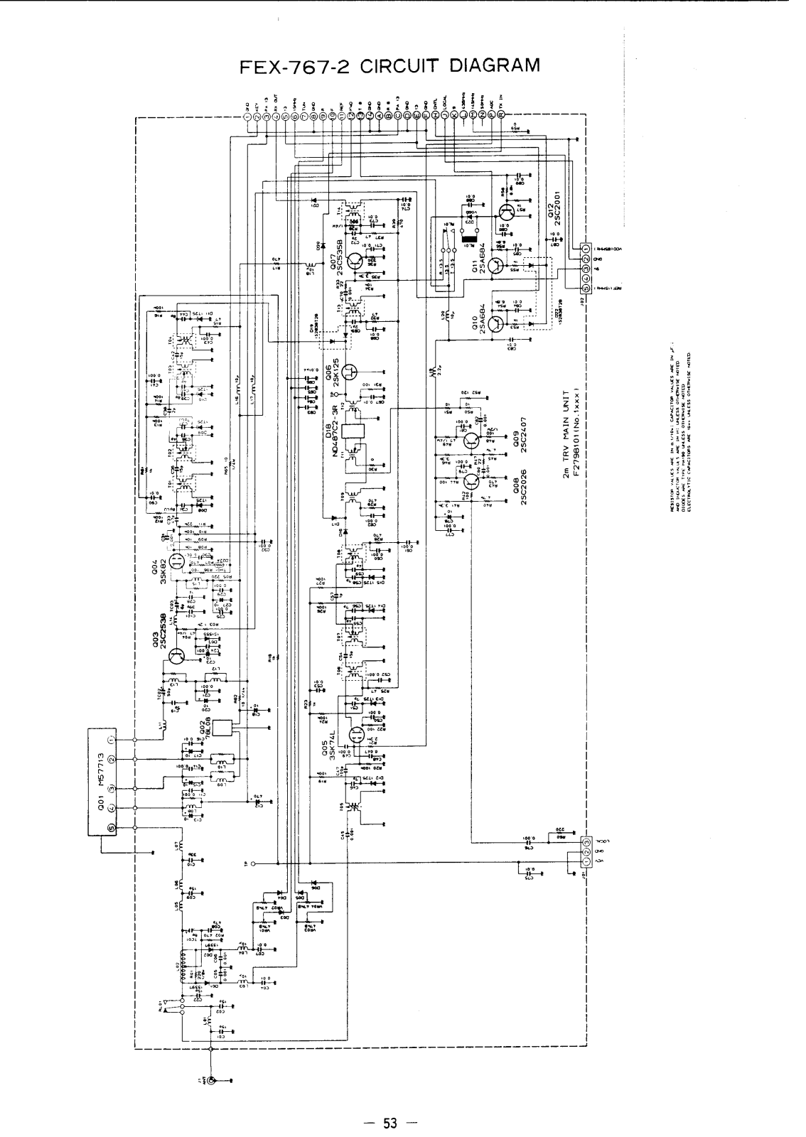 YAESU FT-767GX Schematics