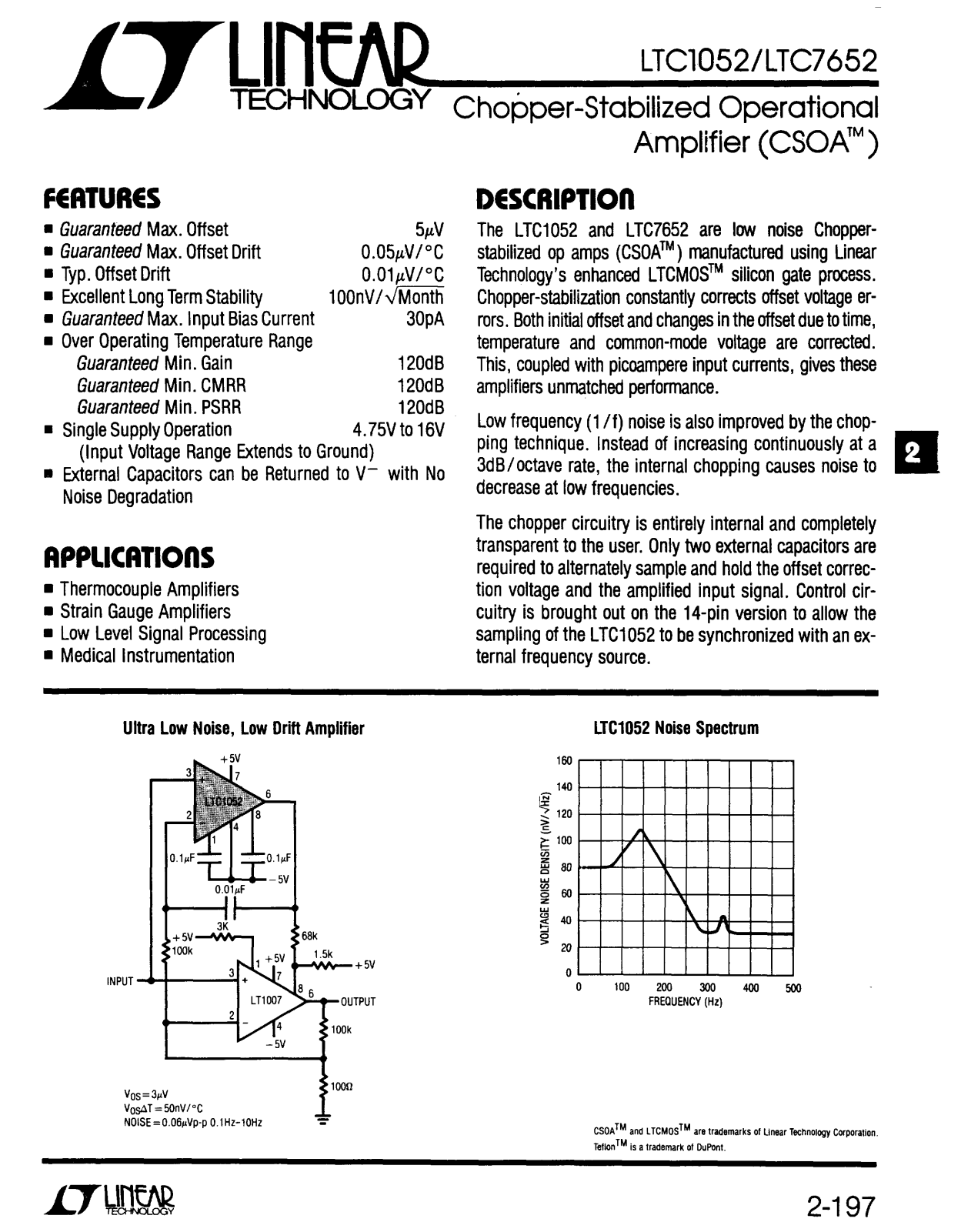 Linear Technology LTC1052 Datasheet