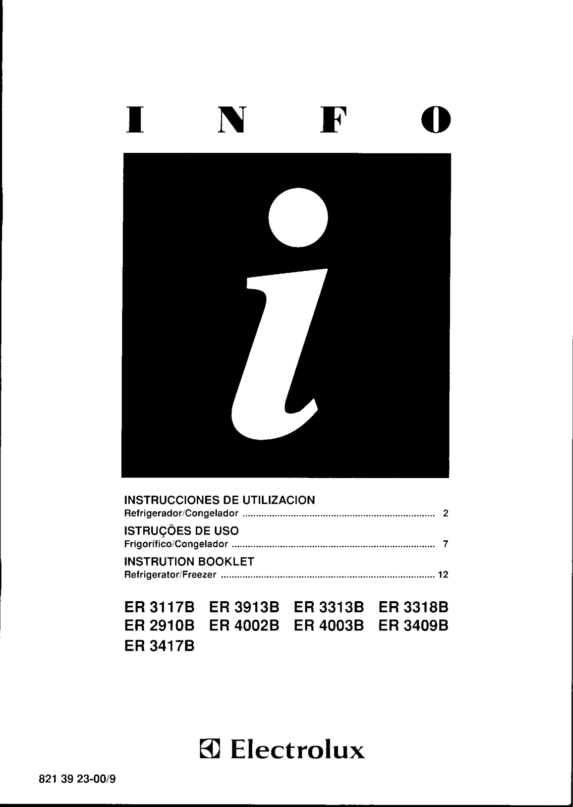 AEG-Electrolux ER3409B User Manual