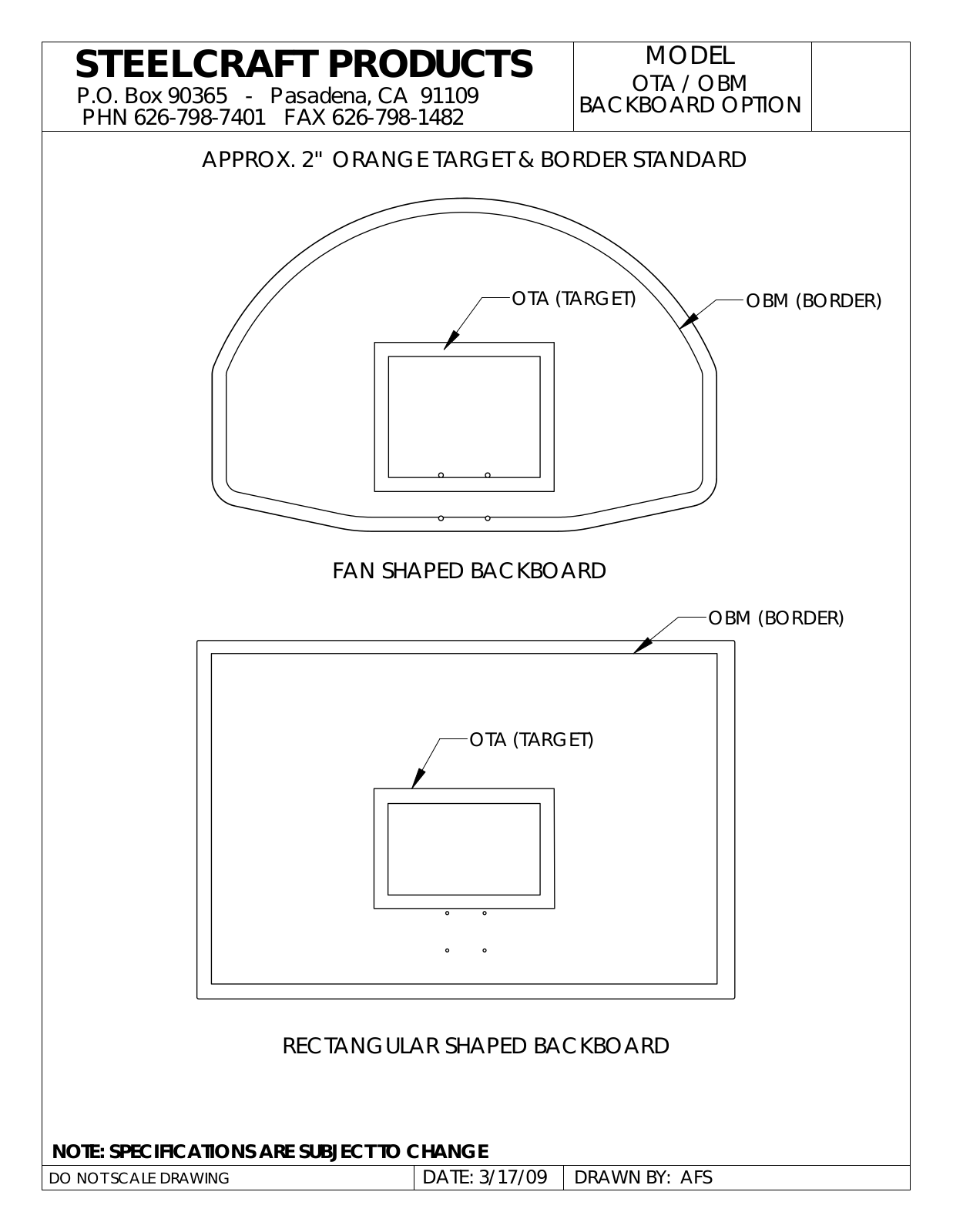 LA STEELCRAFT OTA User Manual