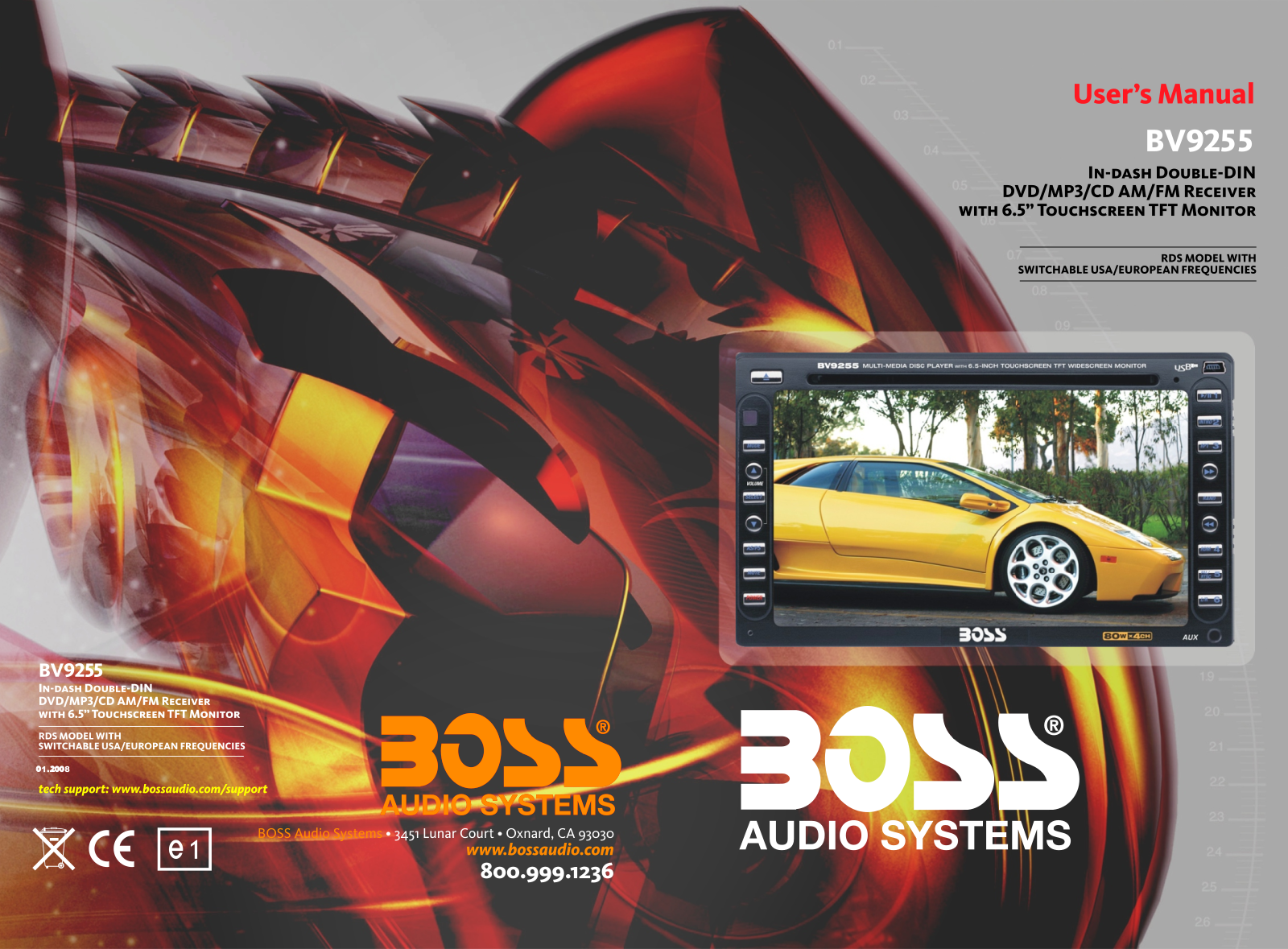 Boss Audio BV9255 User Manual