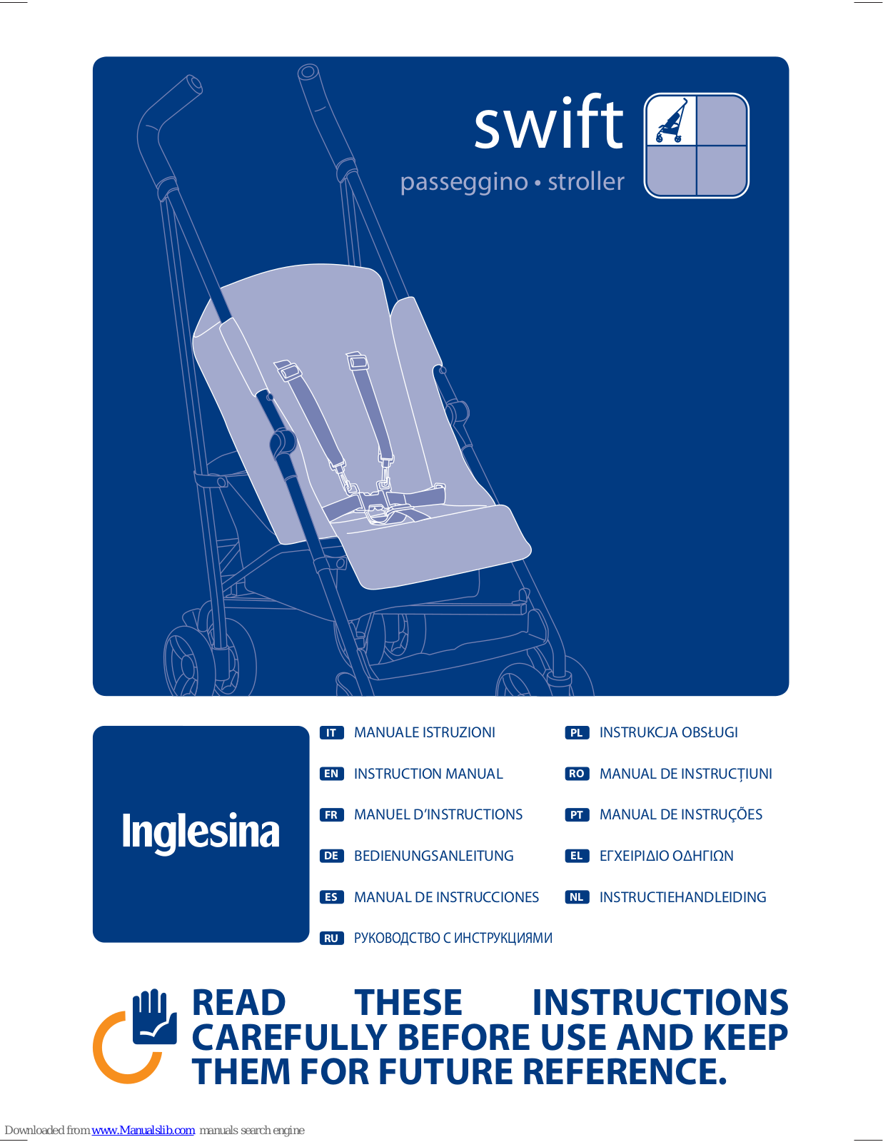 Inglesina swift Instruction Manual