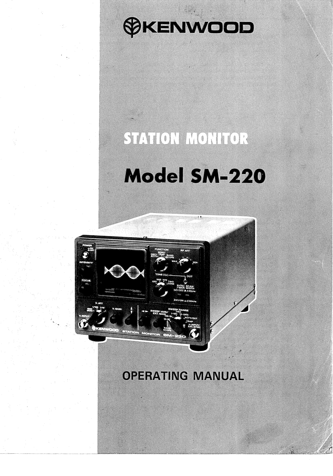 Kenwood SM-220 Owners manual