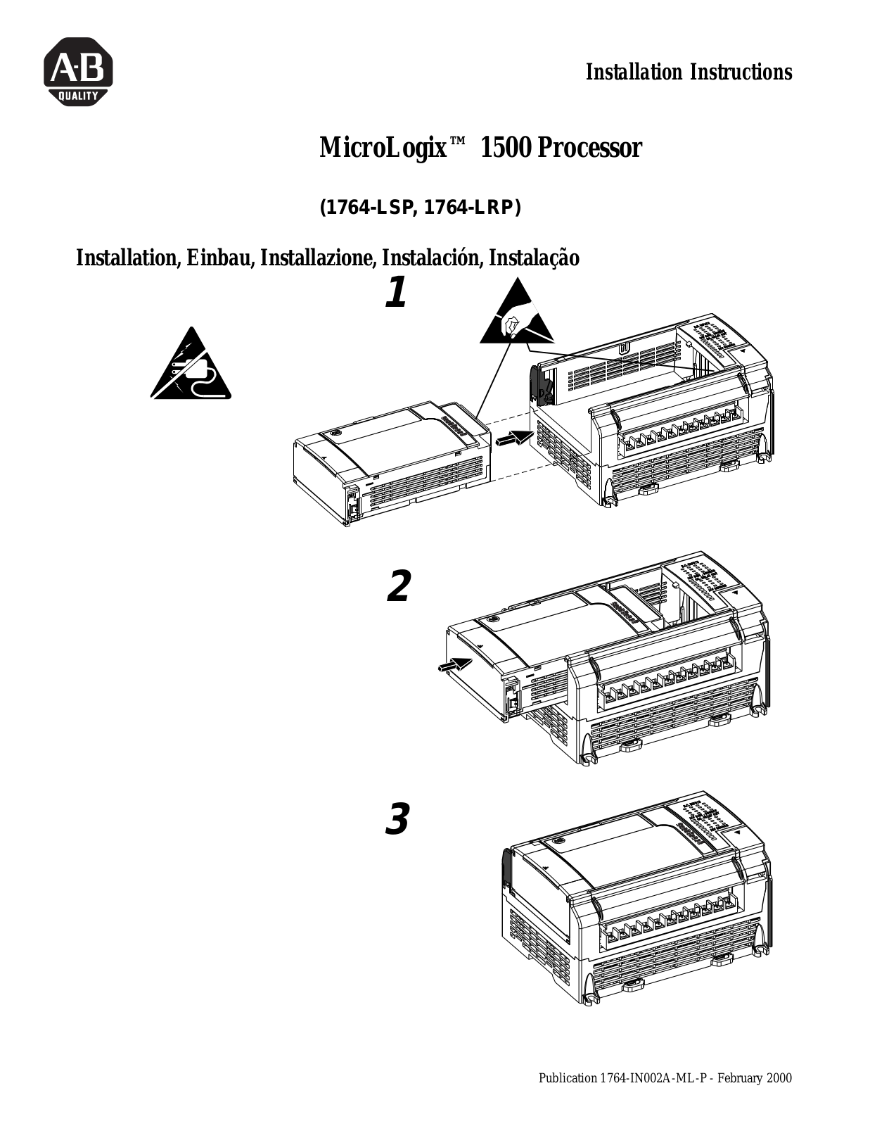 Rockwell Automation 1764-LRP User Manual