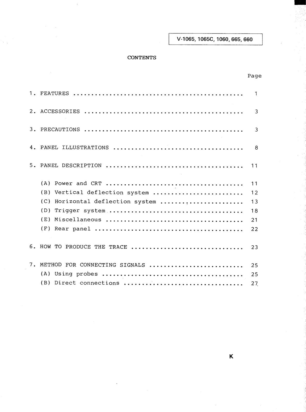 hitachi v-1580, v1065, v1060, v695 Service Manual