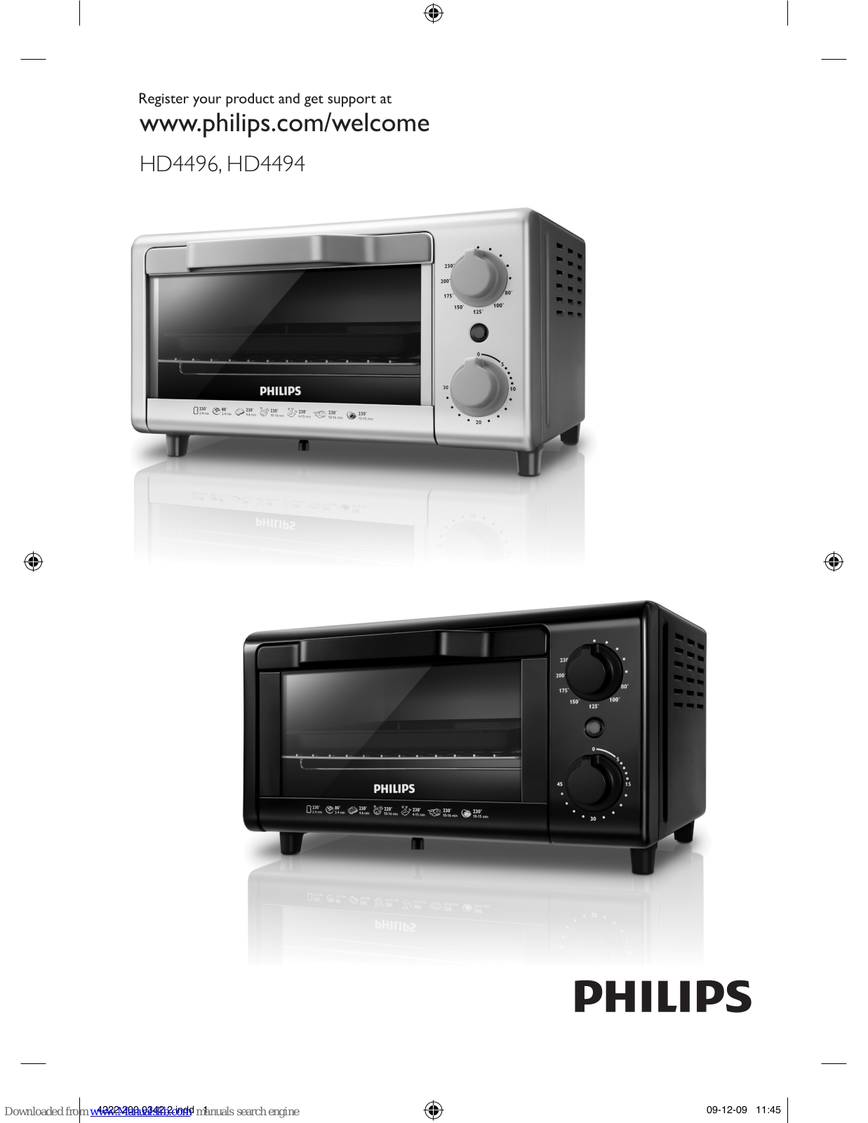 Philips HD4496/20, HD4494/10, HD4496, HD4494 User Manual