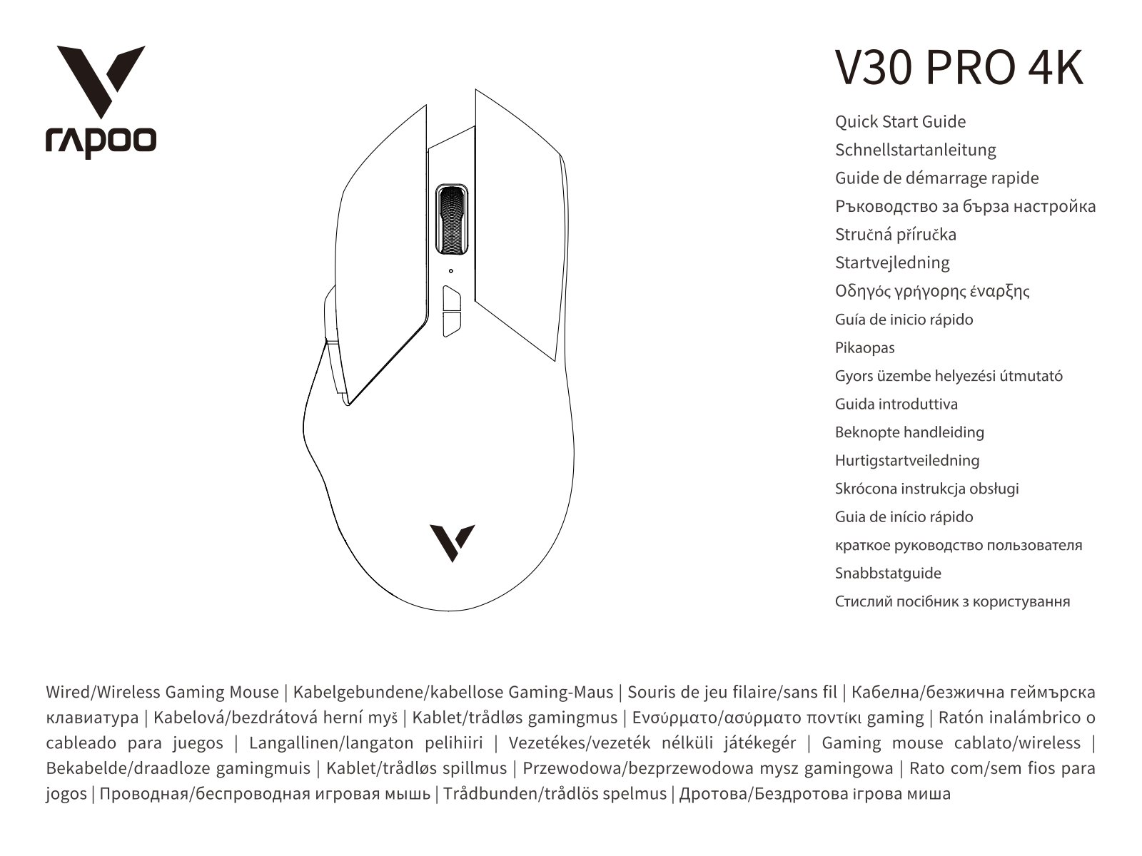 RAPOO V30 PRO 4K User guide - ManualMachine.com