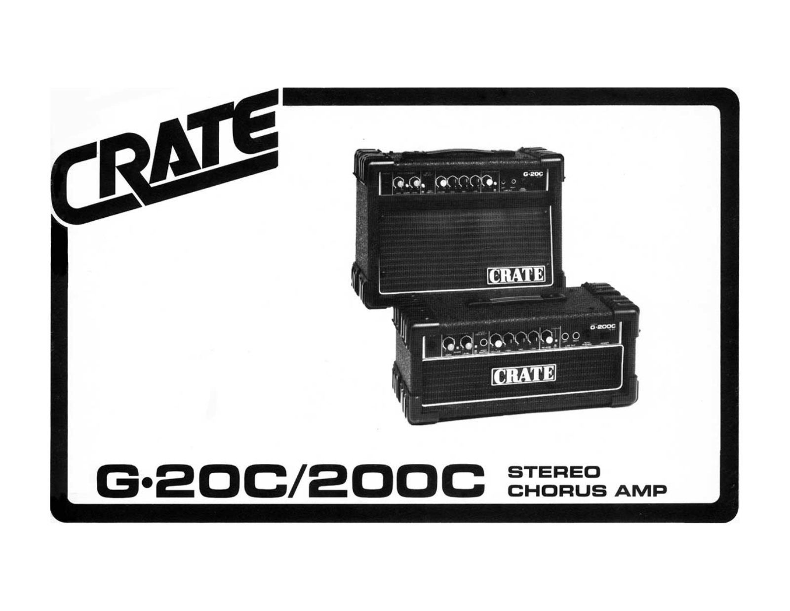 Crate Amplifiers G200C, G20C User Manual