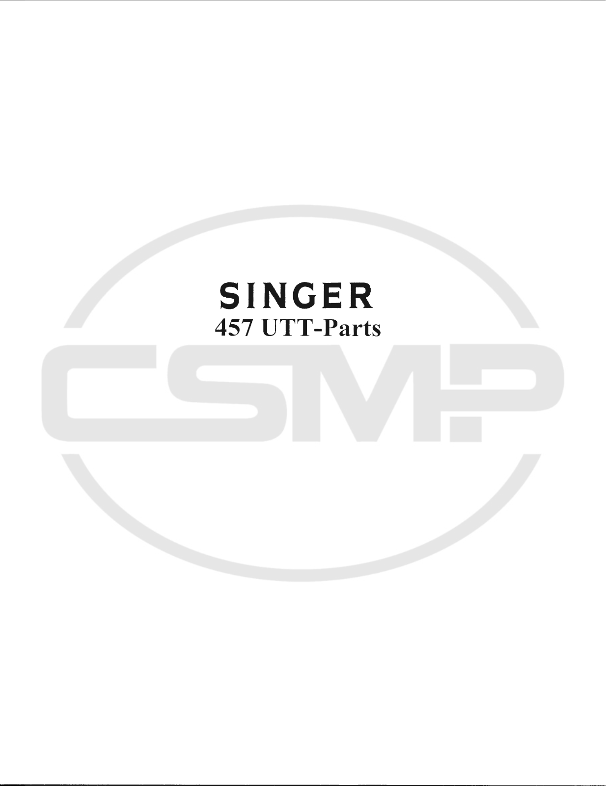 Singer 457UTT_PARTS Parts Book