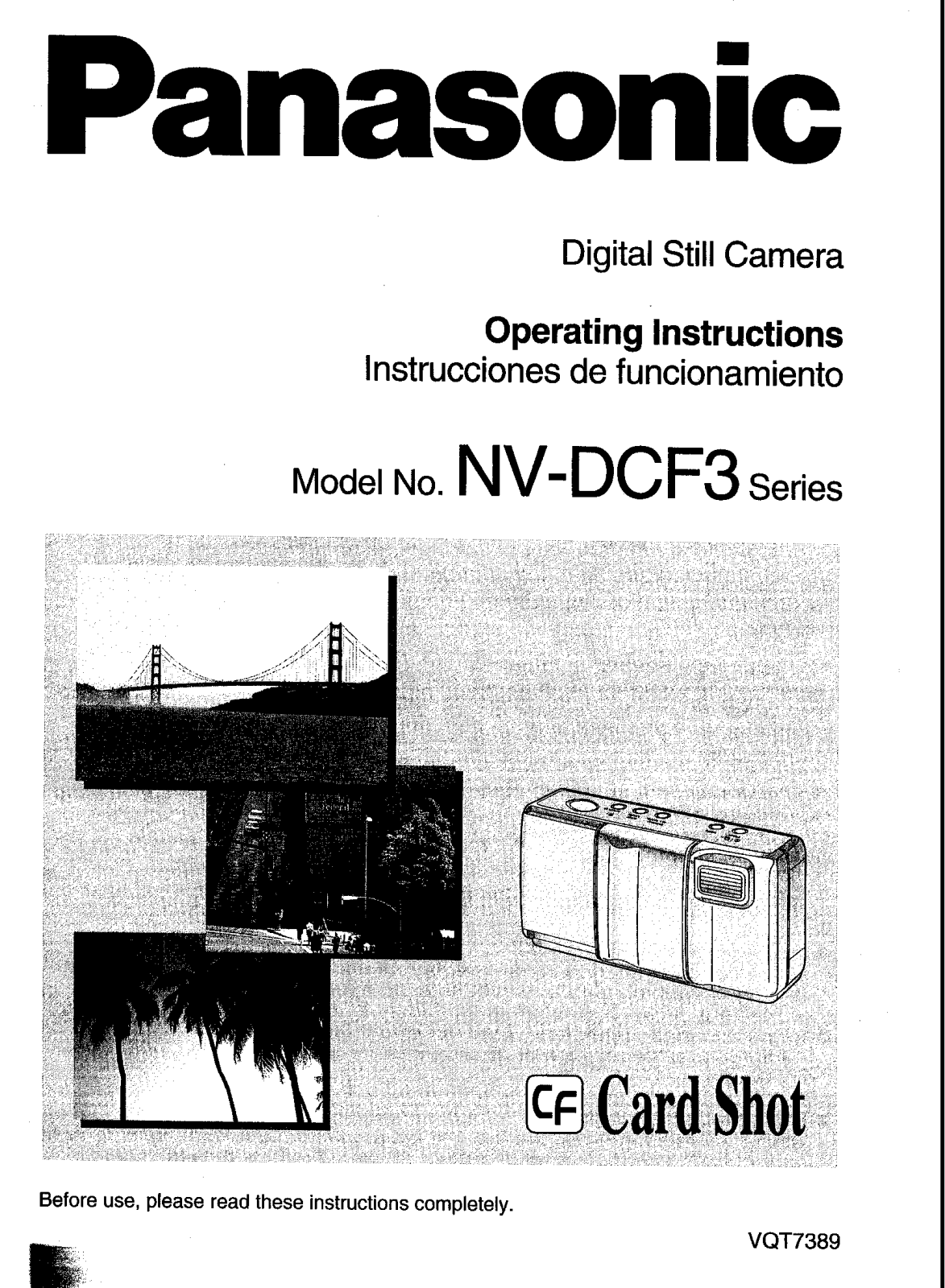 Panasonic NV-DCF3 User Manual