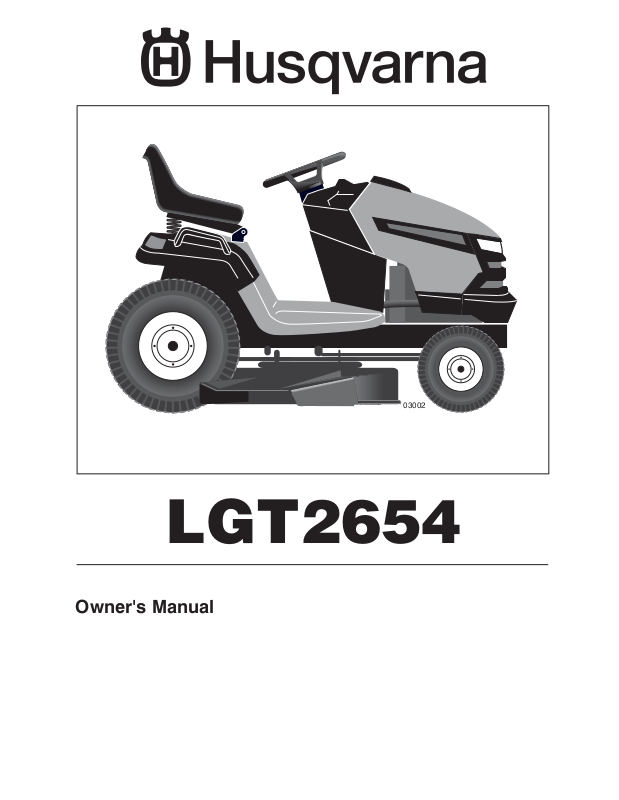 Husqvarna LGT2654 User Manual