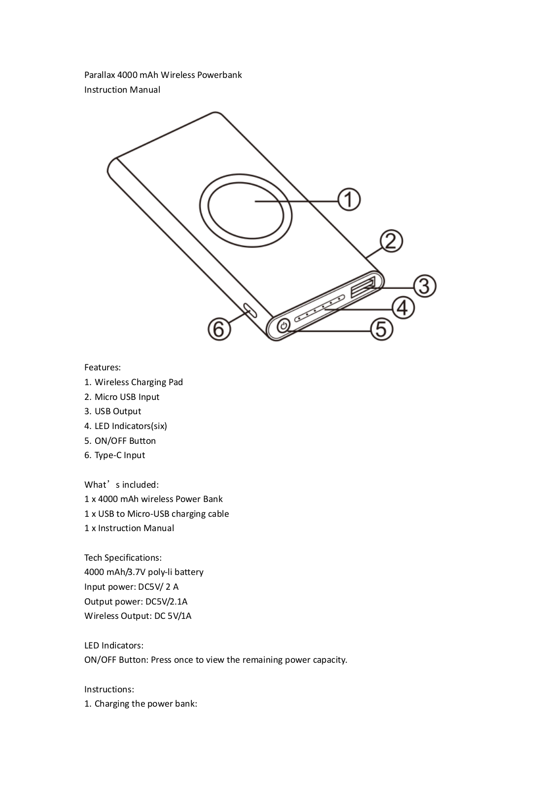 Mossloo MSLW148Q User Manual