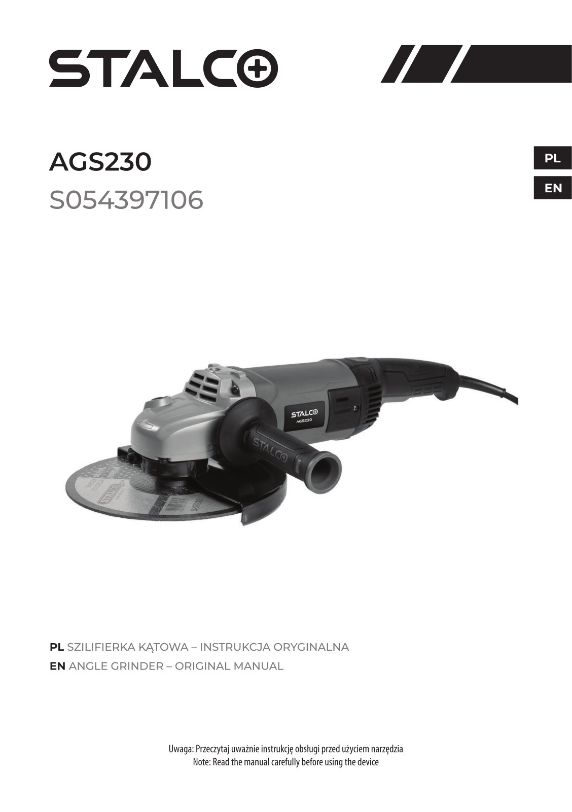 STALCO AGS230, S054397106 User guide - ManualMachine.com
