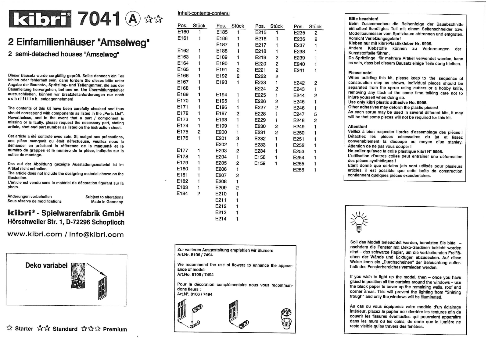 Kibri 7041 User Manual