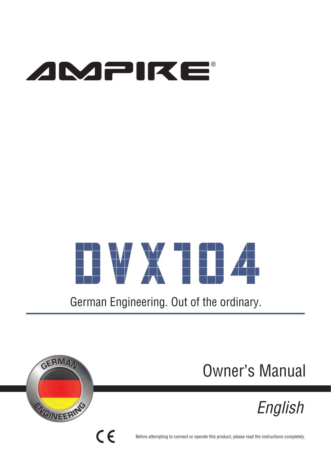 Ampire DVX104 User Manual - ManualMachine.com