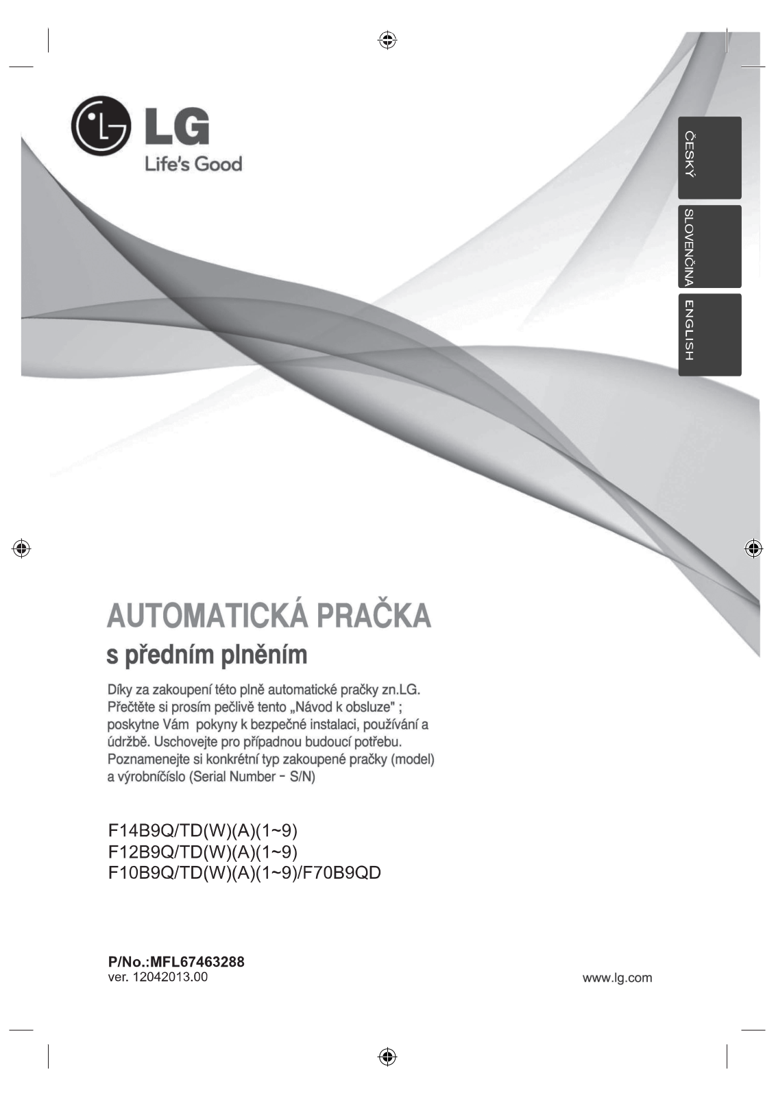 LG F70B9QD User Manual