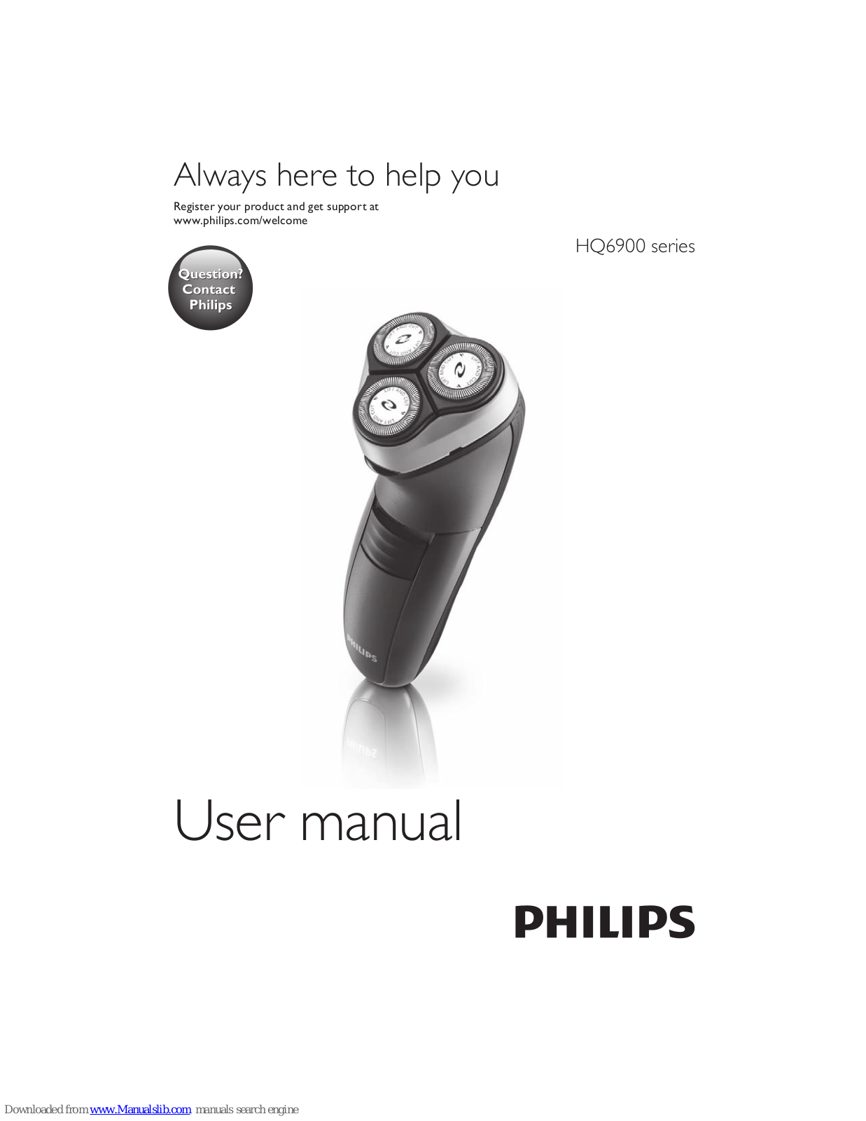 Philips HQ6900 series User Manual