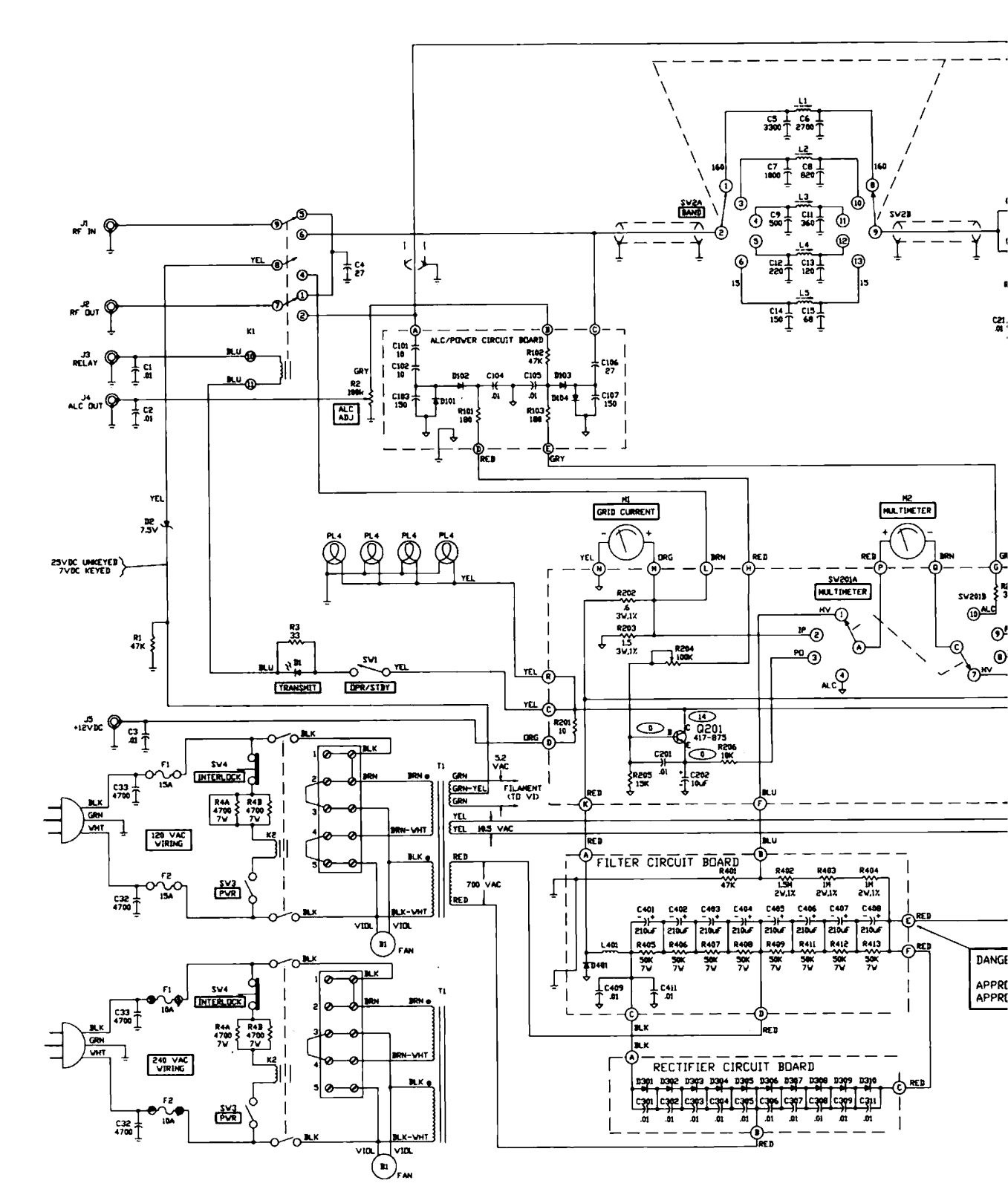 Heath Company SB-1000 Schematic