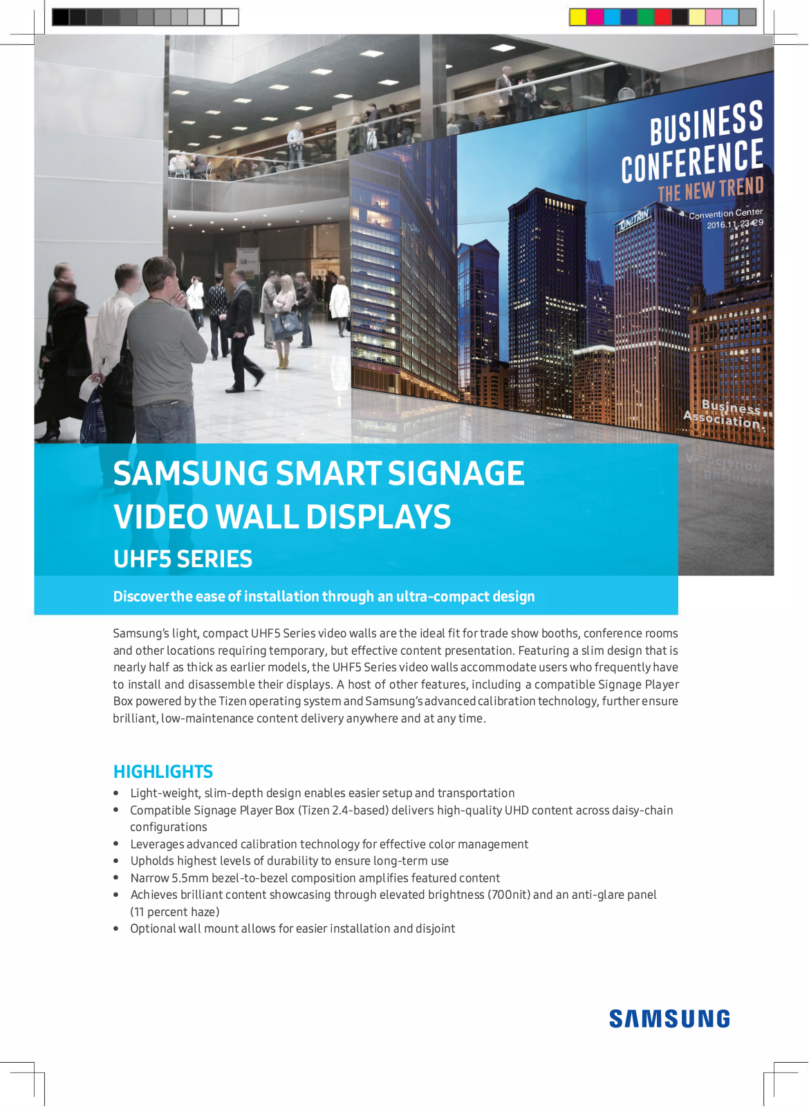 Samsung UH46F5 Datasheet