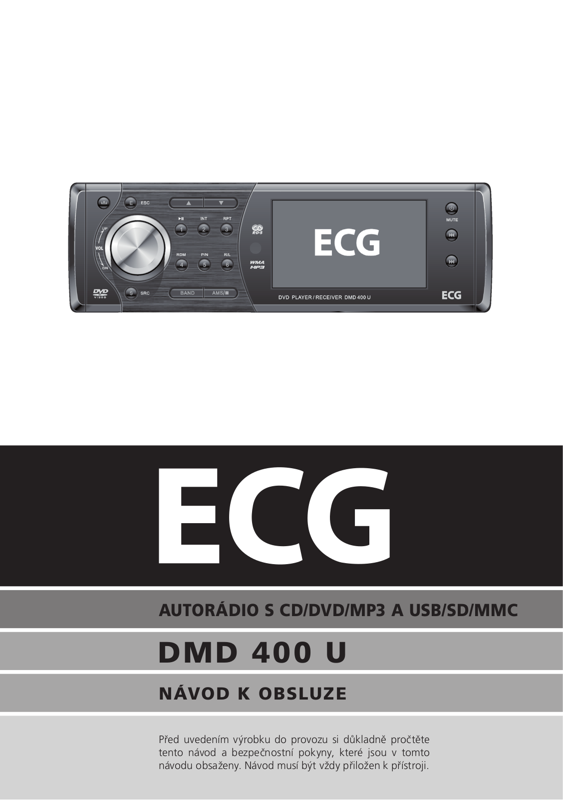 ECG DMD 400 U User Manual