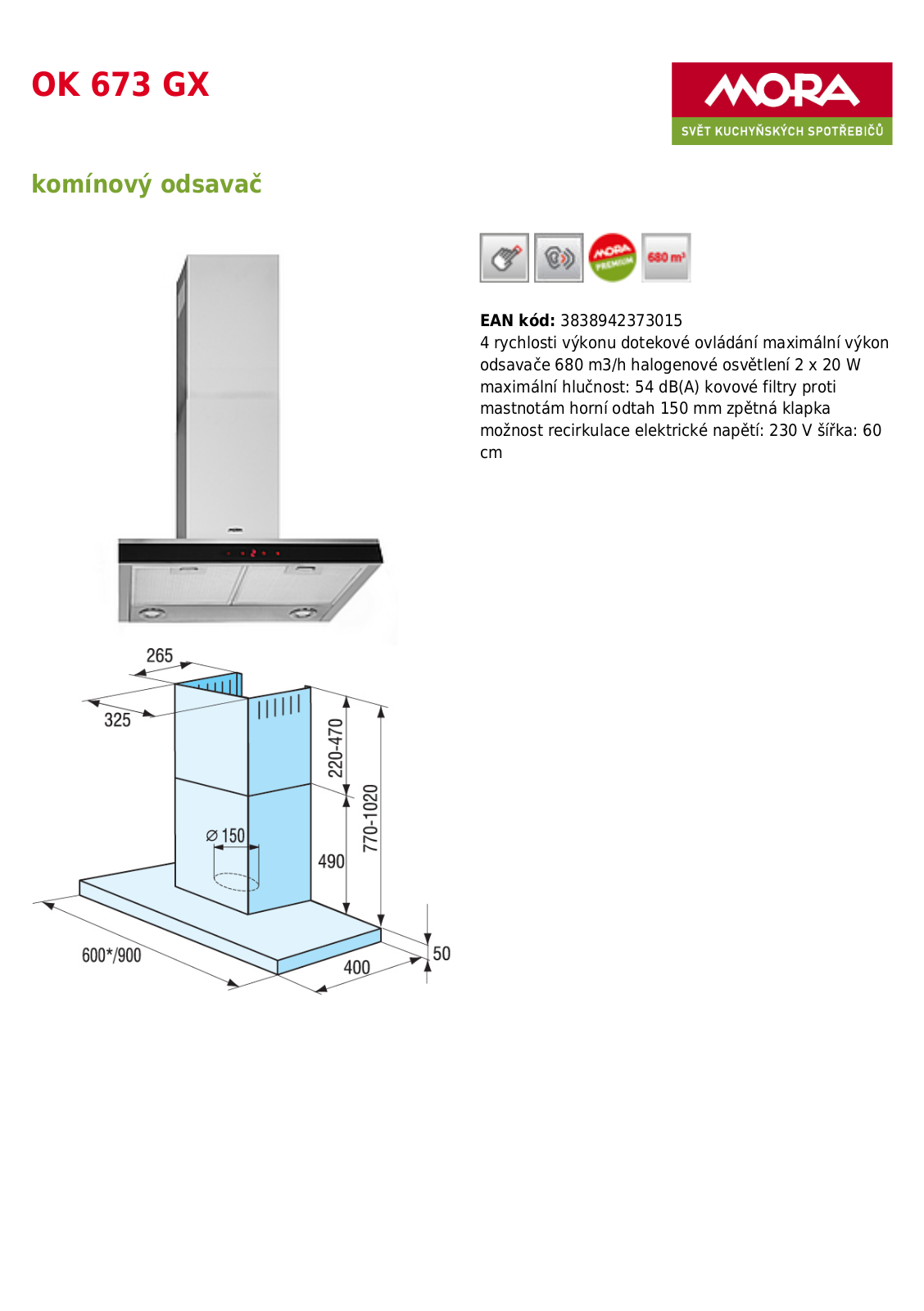 Mora OK 673 GX User Manual