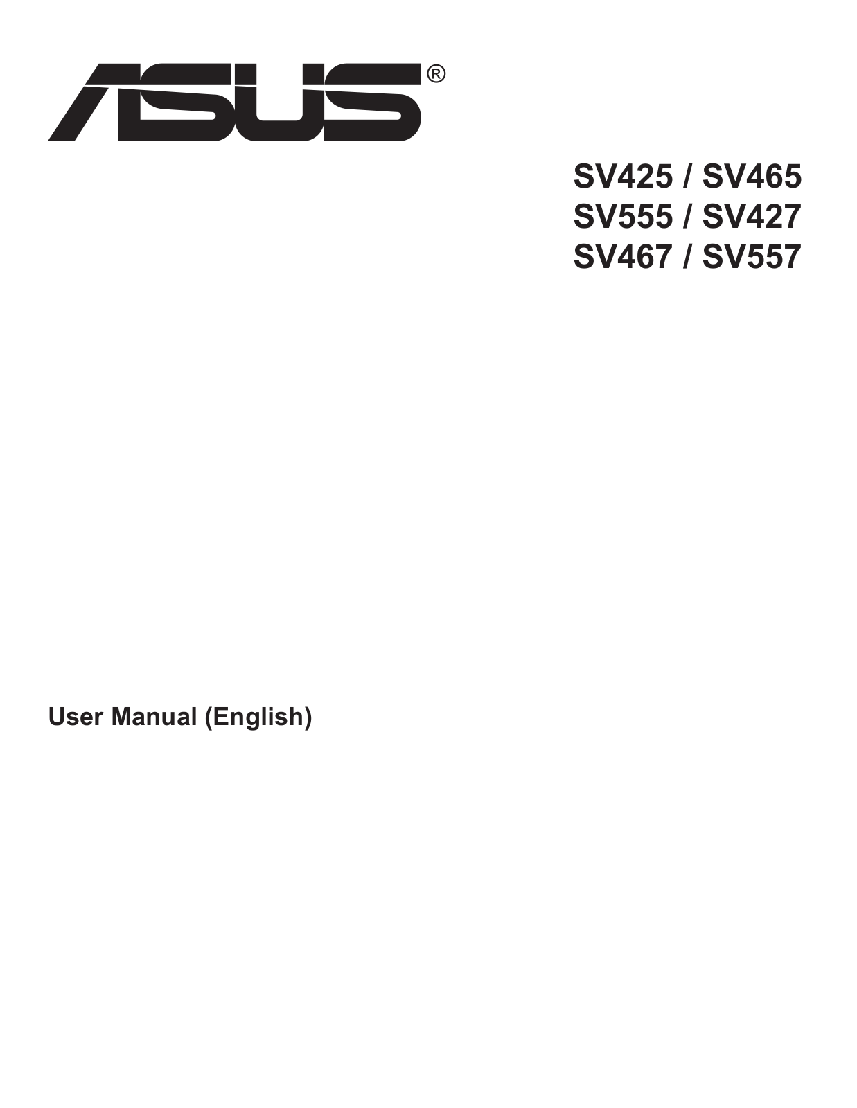 Asus SV555 User Guide