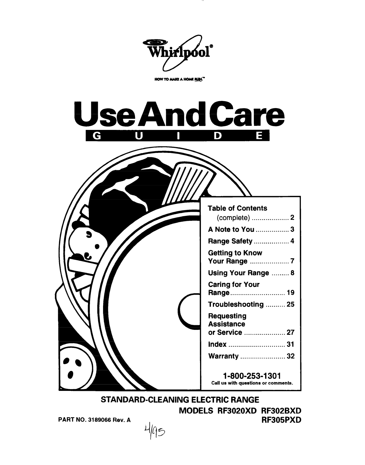 Whirlpool RF3020XD, RF305PXD, RF302BXD User Manual - ManualMachine.com